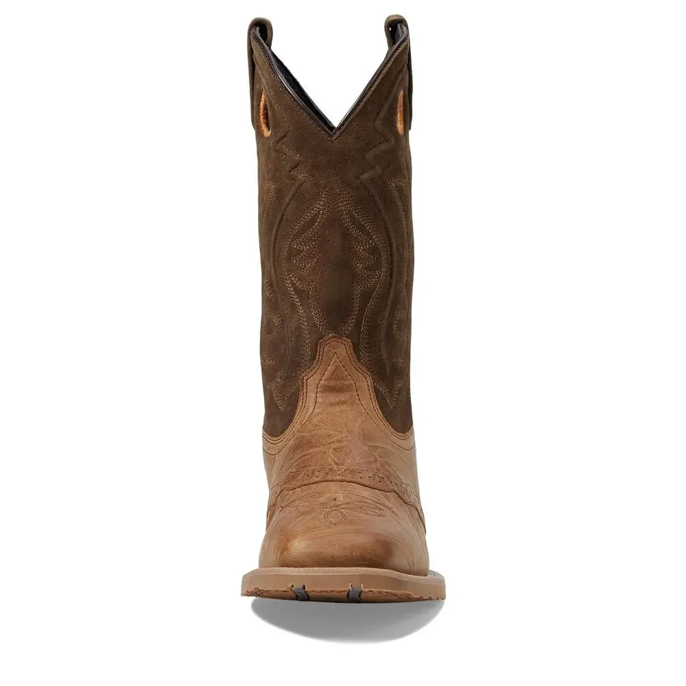 LAREDO MENS JENNINGS EMBROIDERED  CASUAL BOOTS  - BROWN - SIZE 10.5 D